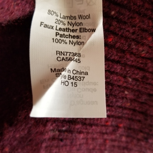 J Crew Lambswool Sweater Elbow Patches XL Slim - Picture 5 of 5